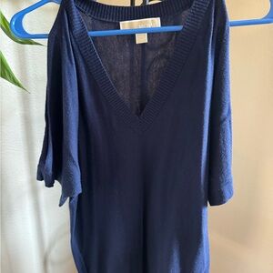 Michael Kors Deep Blue V-Neck Sweater